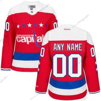 Dam Washington Capitals Skräddarsydda Reebok Röd Premier Alternativ Tröjor