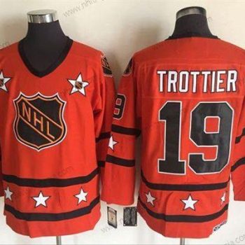 Herrar 1972-81 NHL All-Star #19 Bryan Trottier Orange CCM Stitched Vintage Hockey Tröjor