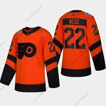 Herrar #22 Dale Weise Philadelphia Flyers Coors 2019 Stadium Series Orange Autentisk Tröjor