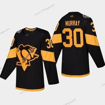 Herrar #30 Matt Murray Pittsburgh Penguins Coors 2019 Stadium Series Svart Autentisk Tröjor