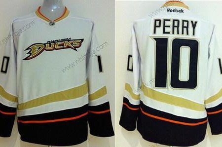 Herrar Anaheim Ducks #10 Corey Perry Vit Tröjor