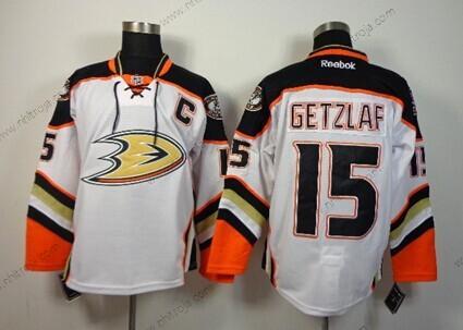 Herrar Anaheim Ducks #15 Ryan Getzlaf 2014 Vit Tröjor