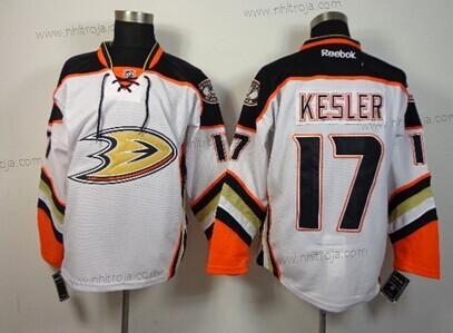 Herrar Anaheim Ducks #17 Ryan Kesler 2014 Vit Tröjor