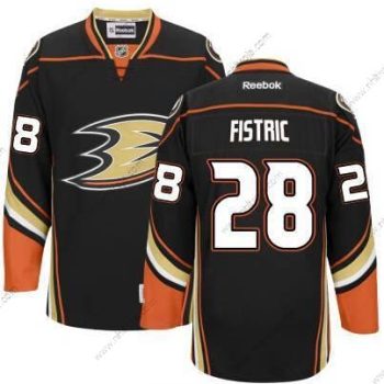 Herrar Anaheim Ducks #28 Mark Fistric Svart Tredje tröjan Tröjor