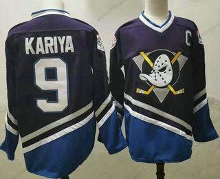 Herrar Anaheim Ducks #9 Paul Kariya 1995-96 Lila CCM Vintage Tröjor