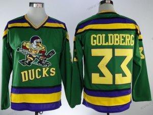 Herrar Anaheim Mighty Ducks #33 Greg Goldberg CCM Grön Movie Tröjor