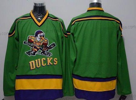 Herrar Anaheim Mighty Ducks Blank 1991-92 Grön CCM Vintage Tröjor