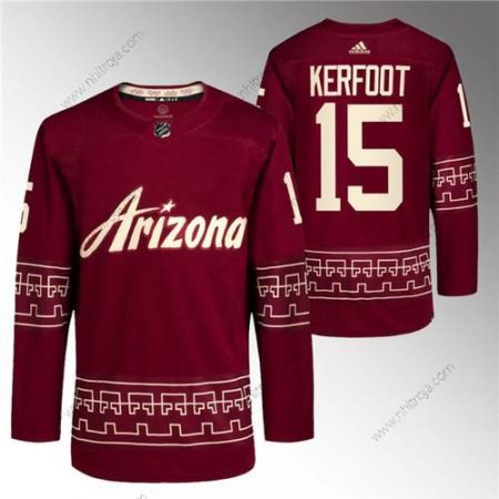 Herrar Arizona Coyotes #15 Alexander Kerfoot Röd Alternativ Pro Tröjor