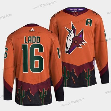 Herrar Arizona Coyotes #16 Andrew Ladd Orange 2022-23 Omvänd Retro Stitched Tröjor