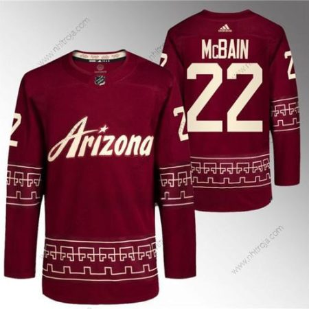 Herrar Arizona Coyotes #22 Jack Mcbain Röd Alternativ Pro Tröjor