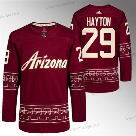 Herrar Arizona Coyotes #29 Barrett Hayton Röd Alternativ Pro Tröjor