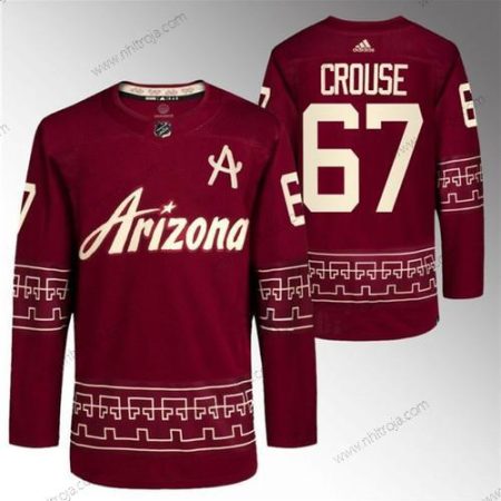 Herrar Arizona Coyotes #67 Lawson Crouse Röd Alternativ Pro Tröjor