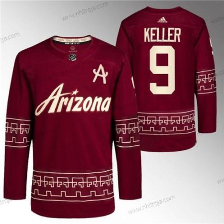 Herrar Arizona Coyotes #9 Clayton Keller Röd Alternativ Pro Tröjor