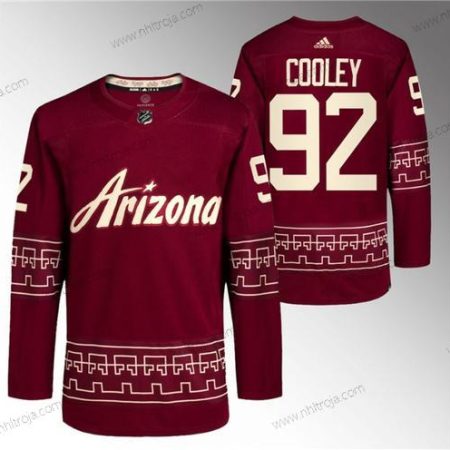 Herrar Arizona Coyotes #92 Logan Cooley Röd Alternativ Pro Tröjor