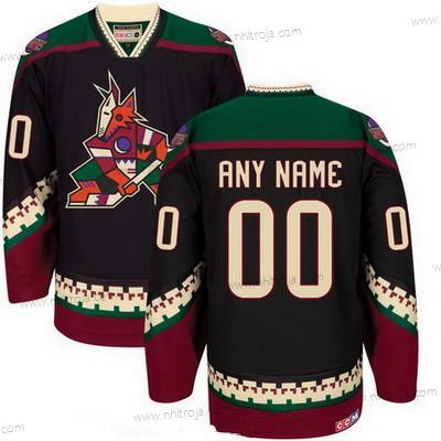 Herrar Arizona Coyotes Skräddarsydda Svart CCM Vintage Hockey Tröjor