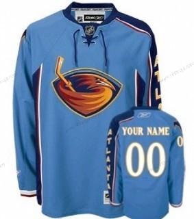 Herrar Atlanta Thrashers Skräddarsydda Blå Tröjor