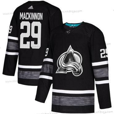 Herrar Avalanche #29 Nathan Mackinnon Svart Autentisk 2019 All-Star Stitched Hockey Tröjor