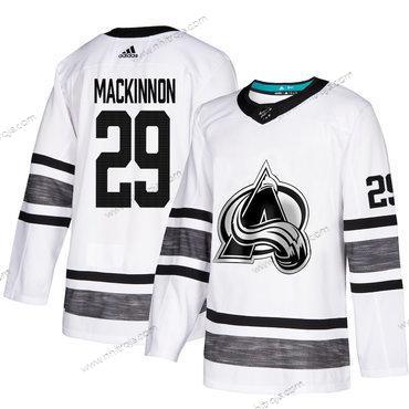 Herrar Avalanche #29 Nathan Mackinnon Vit Autentisk 2019 All-Star Stitched Hockey Tröjor