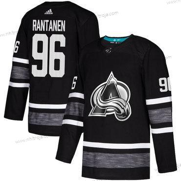 Herrar Avalanche #96 Mikko Rantanen Svart Autentisk 2019 All-Star Stitched Hockey Tröjor