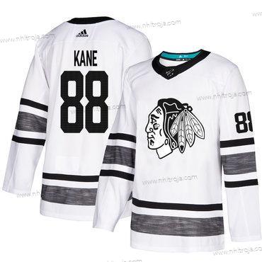 Herrar Blackhawks #88 Patrick Kane Vit Autentisk 2019 All-Star Stitched Hockey Tröjor