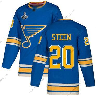 Herrar Blues #20 Alexander Steen Blå Alternativ Autentisk Stanley Cup Champions Stitched Hockey Tröjor