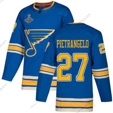 Herrar Blues #27 Alex Pietrangelo Blå Alternativ Autentisk Stanley Cup Champions Stitched Hockey Tröjor