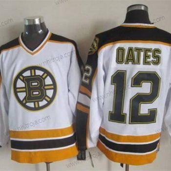 Herrar Boston Bruins #12 Adam Oates 1996-97 Vit CCM Vintage Tröjor