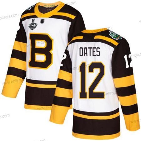 Herrar Boston Bruins #12 Adam Oates Vit Autentisk 2019 Vinter Klassisk 2019 Stanley Cup Final Bound Stitched Hockey Tröjor