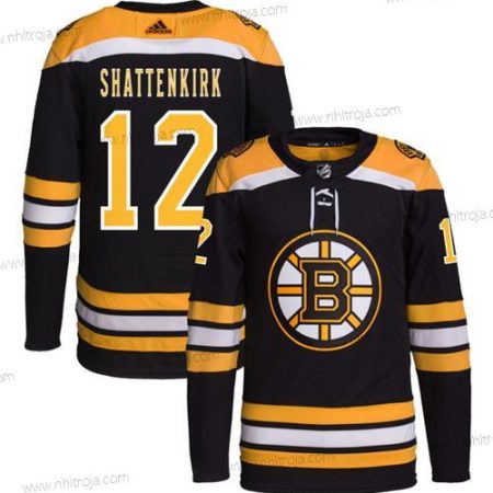 Herrar Boston Bruins #12 Kevin Shattenkirk Svart Stitched Tröjor