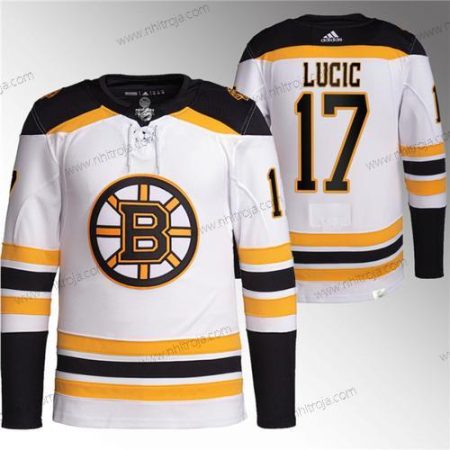 Herrar Boston Bruins #17 Milan Lucic Vit Stitched Tröjor