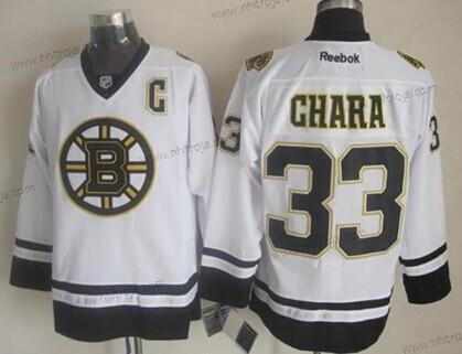 Herrar Boston Bruins #33 Zdeno Chara 2014 Vit Tröjor