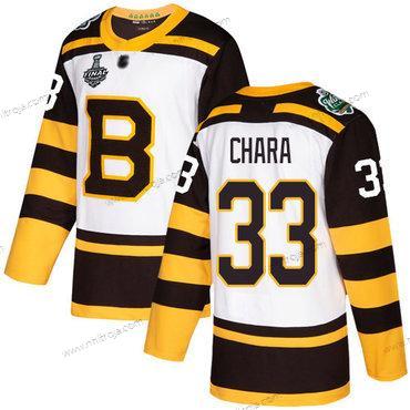 Herrar Boston Bruins #33 Zdeno Chara Vit Autentisk 2019 Vinter Klassisk 2019 Stanley Cup Final Bound Stitched Hockey Tröjor