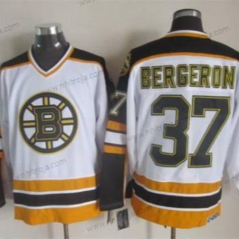 Herrar Boston Bruins #37 Patrice Bergeron 1996-97 Vit CCM Vintage Tröjor