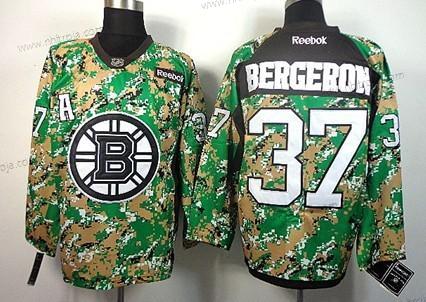 Herrar Boston Bruins #37 Patrice Bergeron 2014 Camo Tröjor