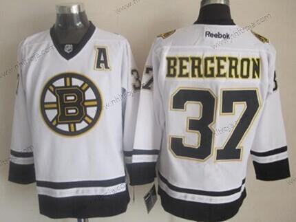 Herrar Boston Bruins #37 Patrice Bergeron 2014 Vit Tröjor