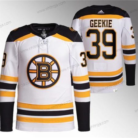 Herrar Boston Bruins #39 Morgan Geekie Vit Stitched Tröjor