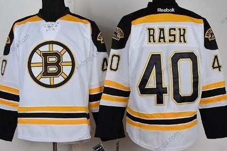 Herrar Boston Bruins #40 Tuukka Rask Vit Tröjor