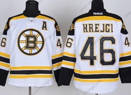 Herrar Boston Bruins #46 David Krejci Vit Tröjor