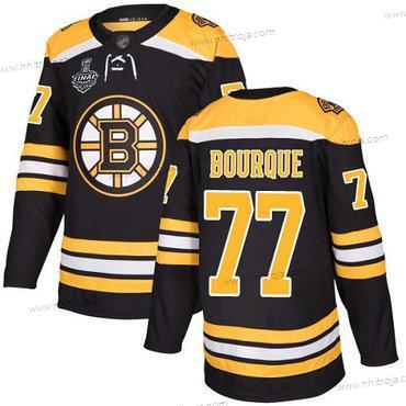 Herrar Boston Bruins #77 Ray Bourque Svart Autentisk 2019 Stanley Cup Final Bound Stitched Hockey Hemma Tröjor