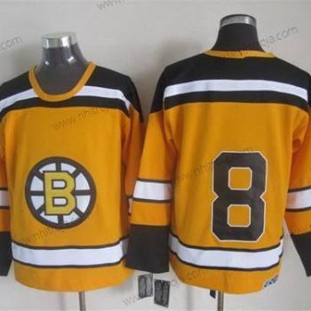 Herrar Boston Bruins #8 Cam Neely 1959-60 Gul CCM Vintage Tröjor