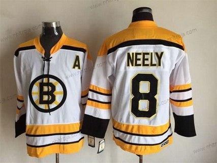 Herrar Boston Bruins #8 Cam Neely 1968-69 Vit CCM Vintage Tröjor