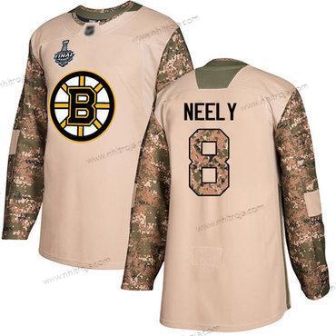 Herrar Boston Bruins #8 Cam Neely Camo Autentisk 2017 Veterans Day 2019 Stanley Cup Final Bound Stitched Hockey Tröjor