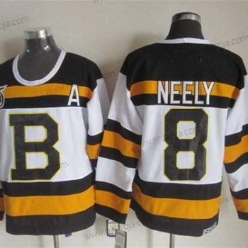 Herrar Boston Bruins #8 Cam Neely Vit 75Th Retro CCM Tröjor