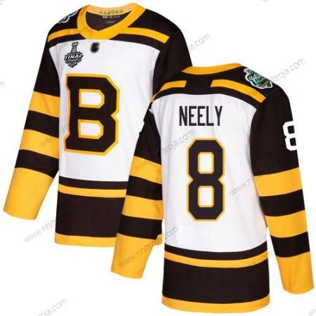 Herrar Boston Bruins #8 Cam Neely Vit Autentisk 2019 Vinter Klassisk 2019 Stanley Cup Final Bound Stitched Hockey Tröjor