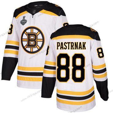 Herrar Boston Bruins #88 David Pastrnak Vit Road Autentisk 2019 Stanley Cup Final Bound Stitched Hockey Tröjor