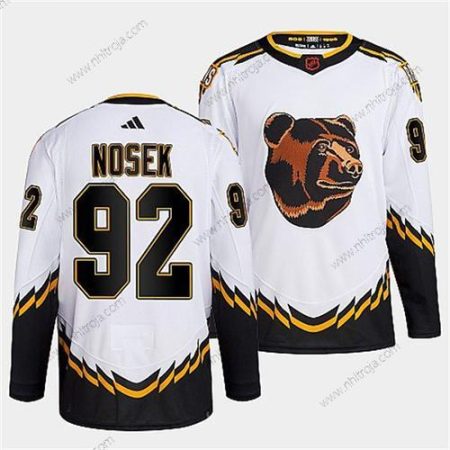 Herrar Boston Bruins #92 Tomas Nosek 2022 Vit Omvänd Retro Stitched Tröjor