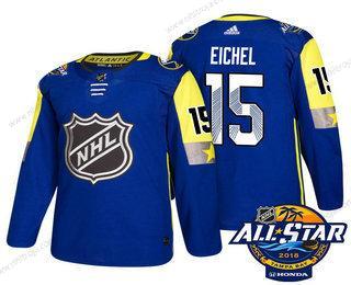 Herrar Buffalo Sabres #15 Jack Eichel Blå 2018 NHL All-Star Stitched Ice Hockey Tröjor