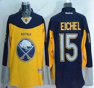 Herrar Buffalo Sabres #15 Jack Eichel Reebok Guld Alternativ Premier Tröjor