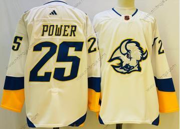 Herrar Buffalo Sabres #25 Owen Power Vit 2022 Omvänd Retro Autentisk Tröjor