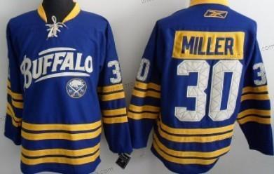 Herrar Buffalo Sabres #30 Ryan Miller Blå Tredje tröjan Tröjor